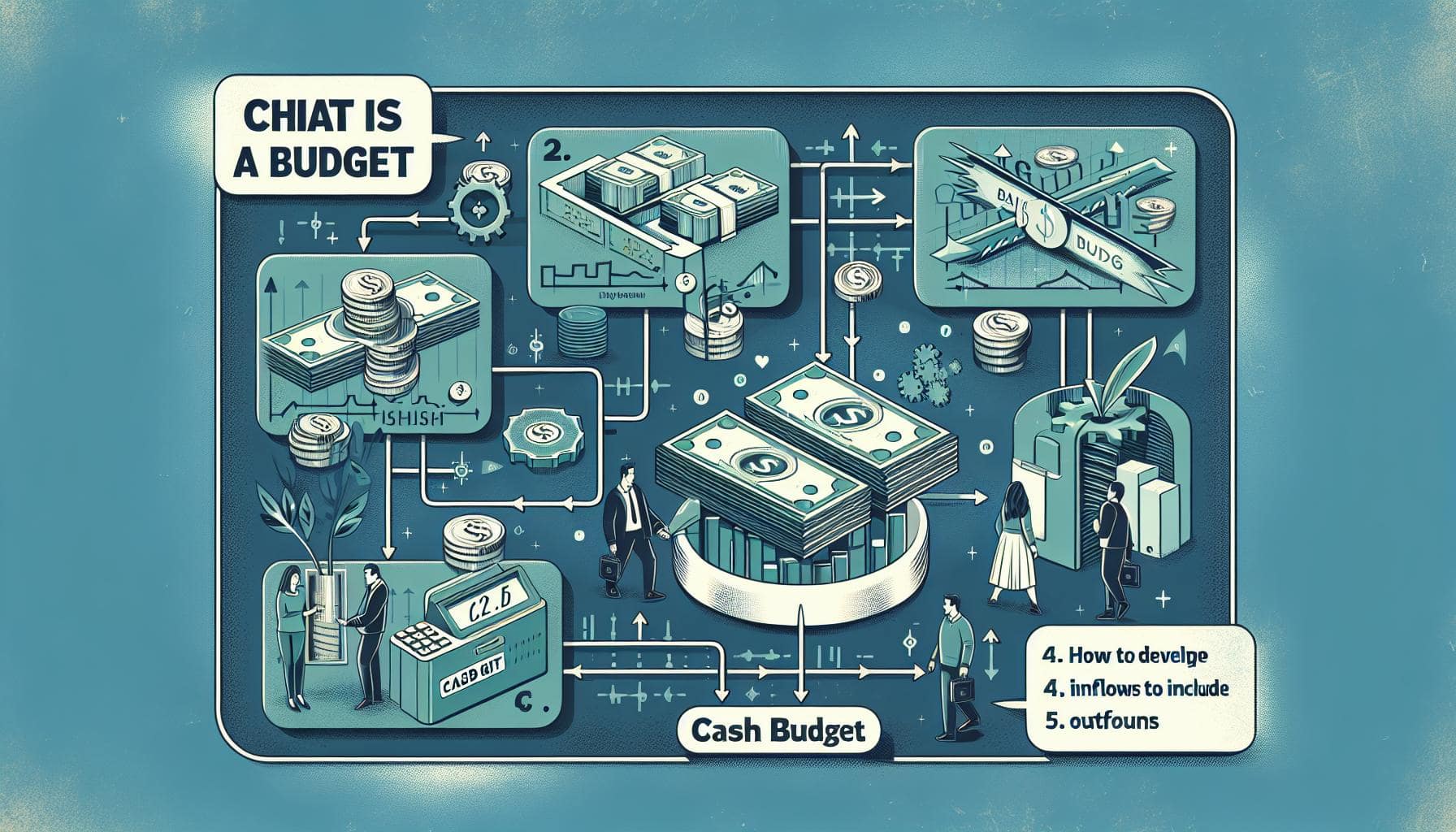 Principaux encaissements dans un budget de trésorerie