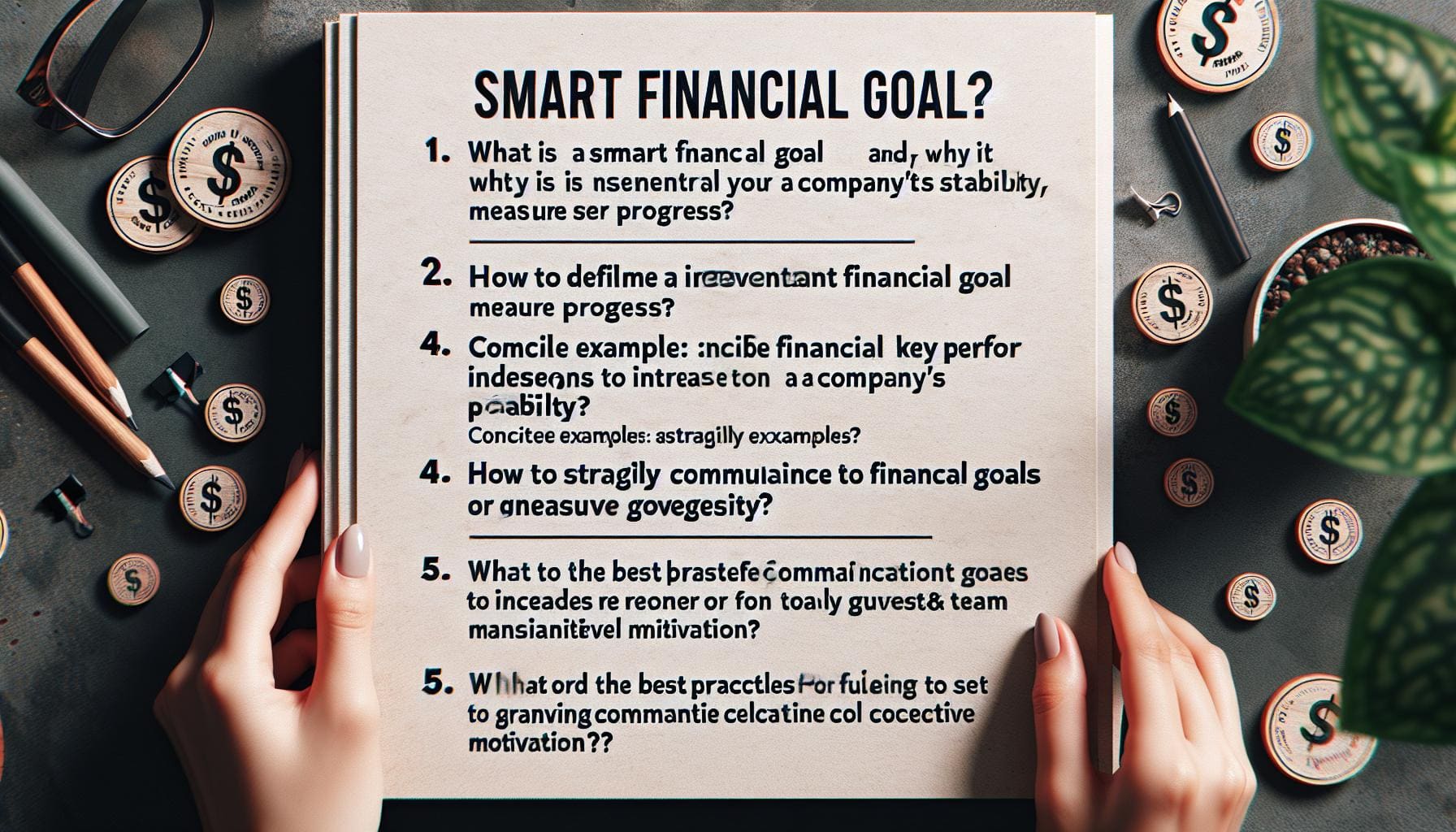 Objectifs financiers SMART