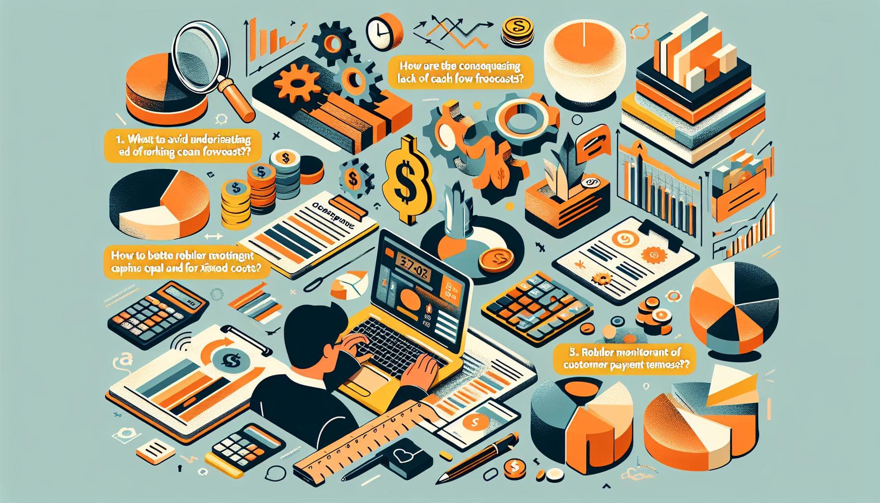 Illustration de la gestion des erreurs en prévisions de trésorerie