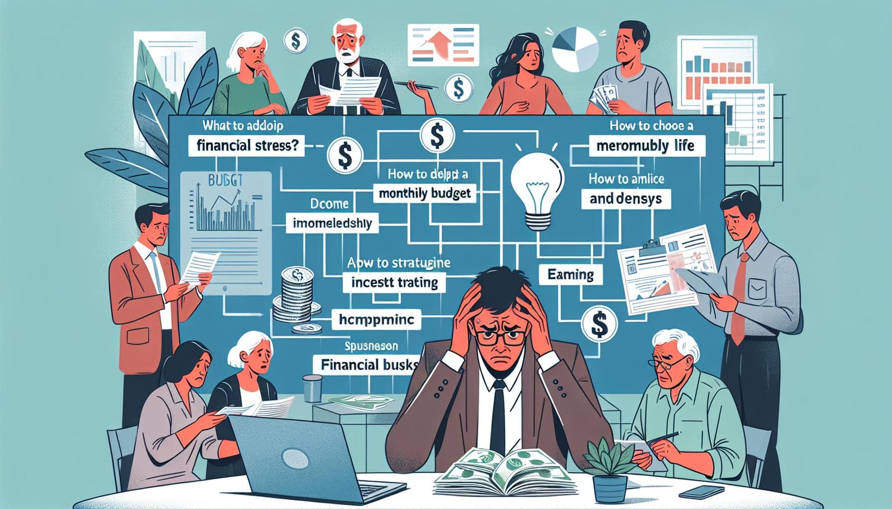Illustration outils de suivi financier