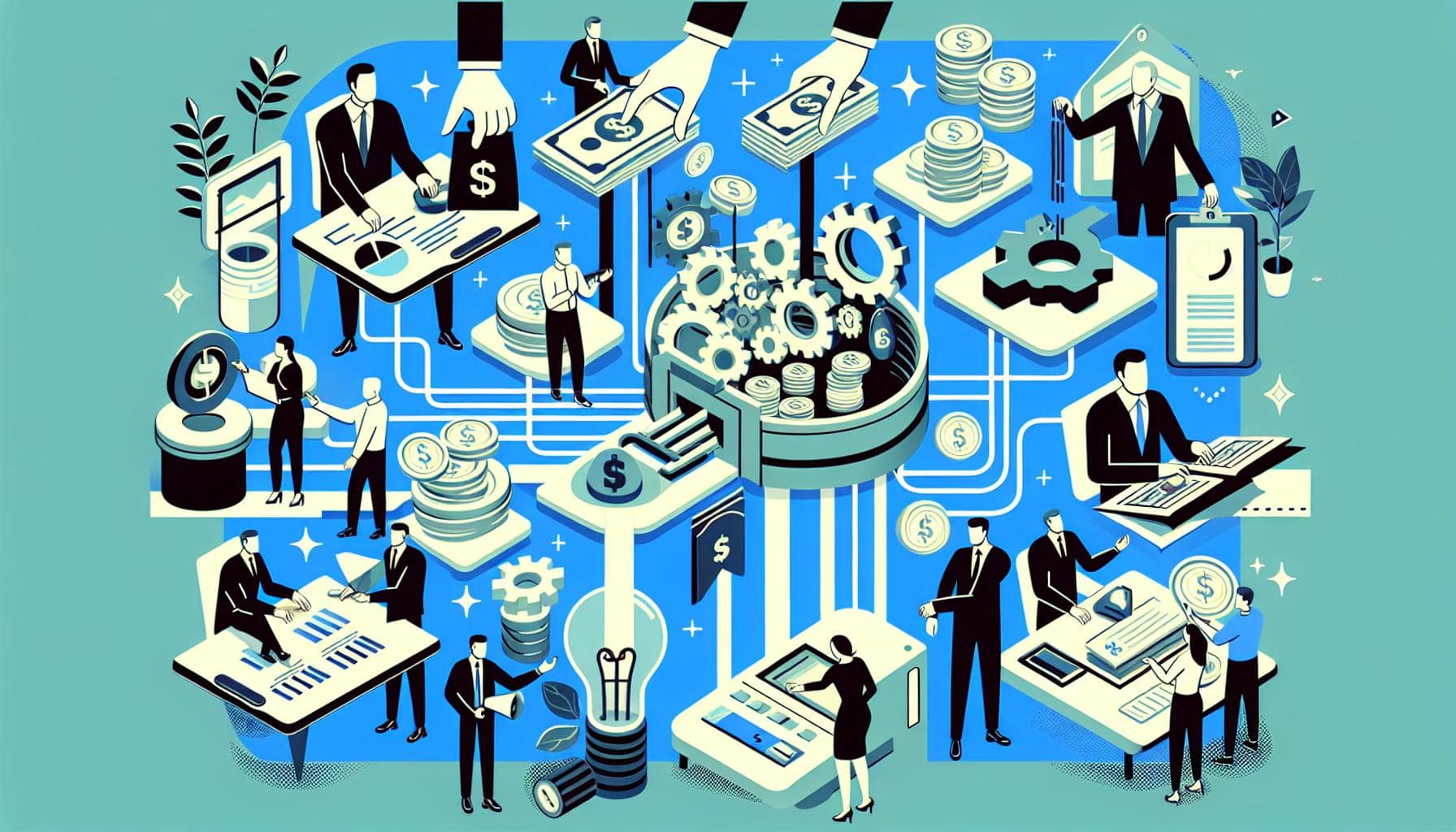 Illustration de la trésorerie d'une entreprise