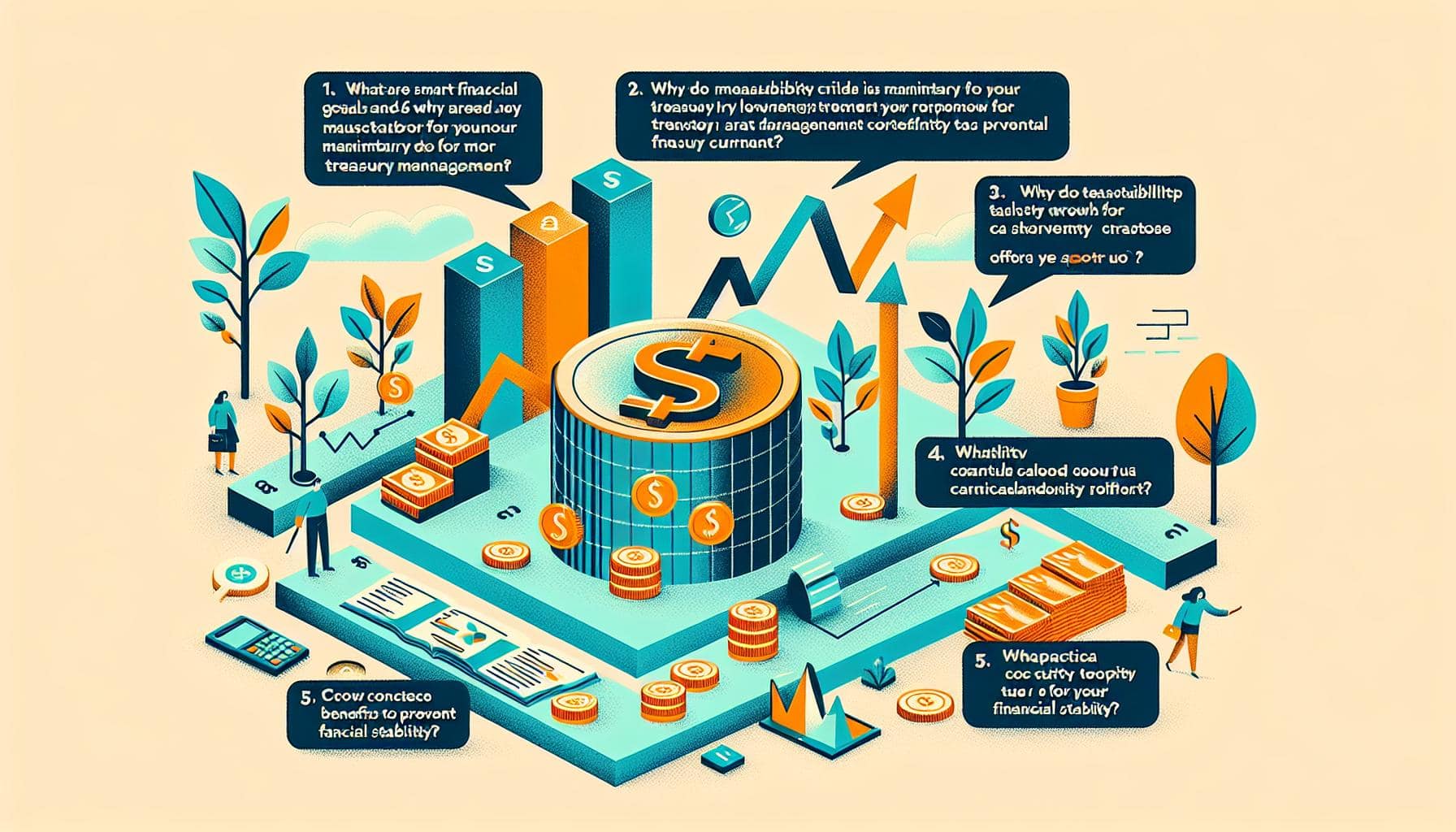 Illustration d’un calendrier financier planifié