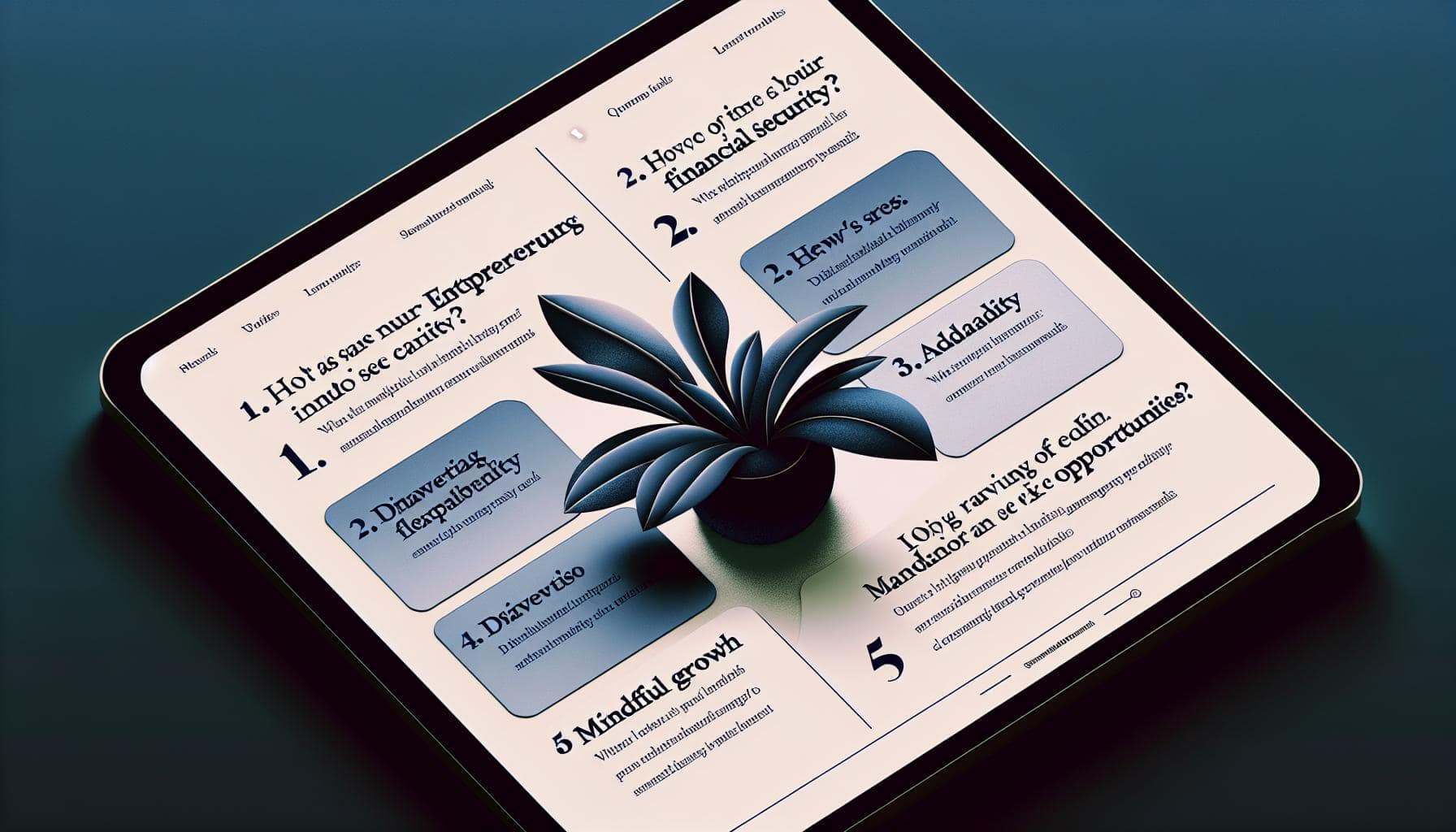 Sécurité financière pour entrepreneurs